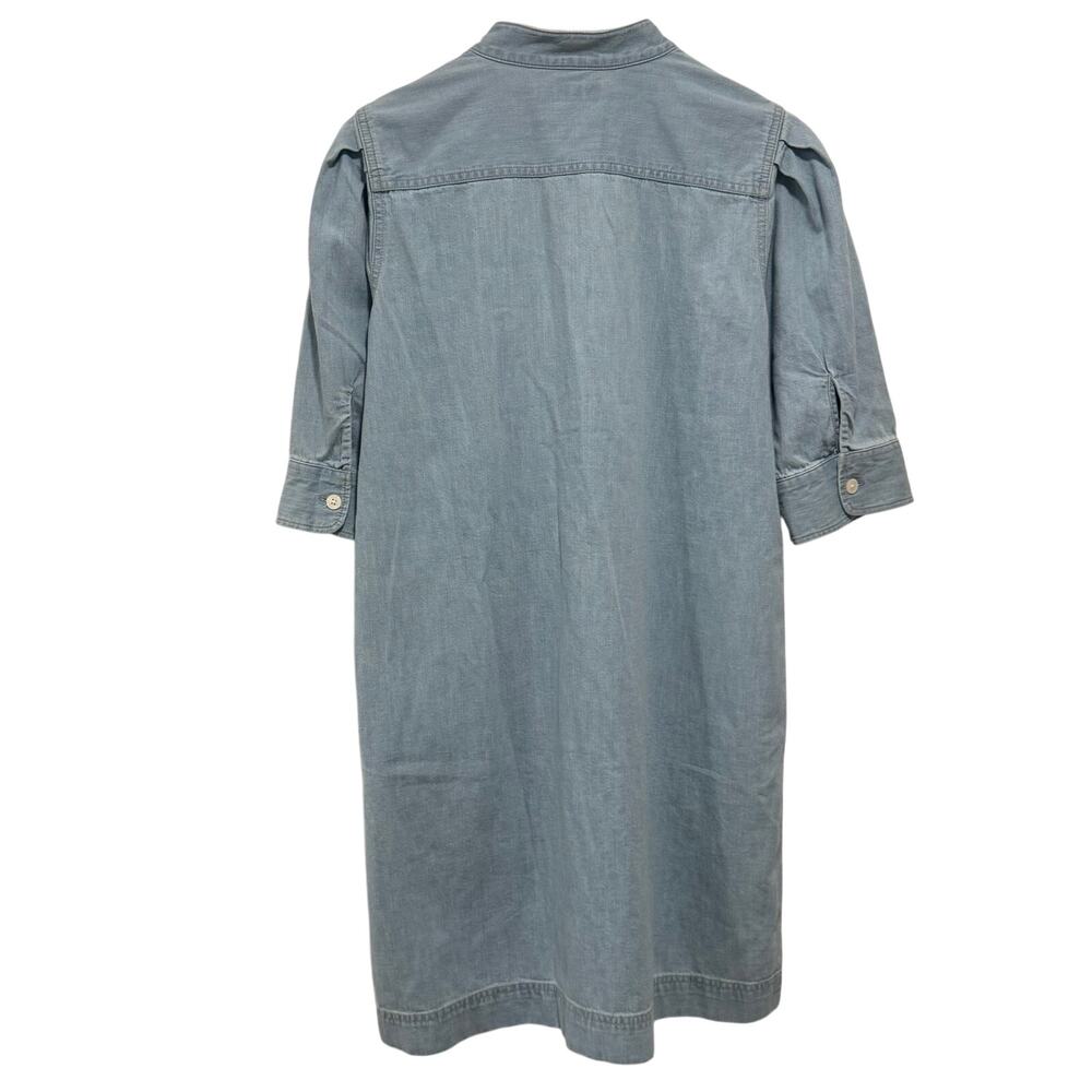 Lauren Ralph Lauren Black Label Chambray Tunic Dress Womens M Cotton Blue - Picture 5 of 14